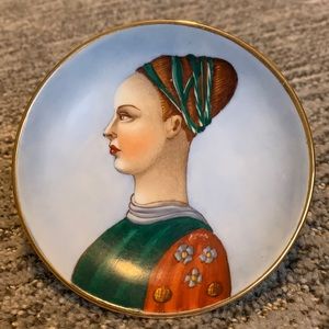 Hand painted Principessa D’Este Plate